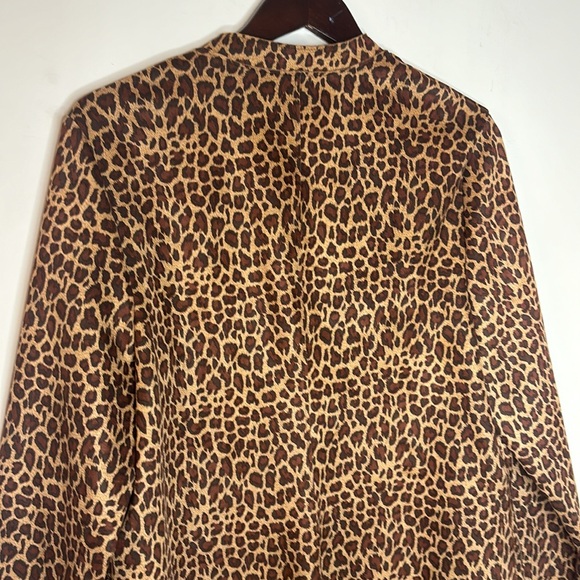🆕 ALLISON DALEY Microfiber Animal Print Overcoat - Picture 14 of 15